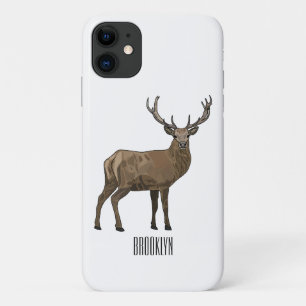 Capa Para iPhone 11 Ilustração de desenho animado de veado