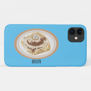 Capa Para iPhone 11 Ilustração de desenho animado em rolo de canela