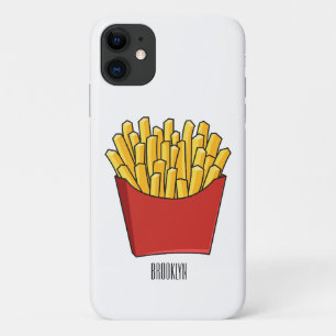Capa Para iPhone 11 Ilustração de desenho animado francês