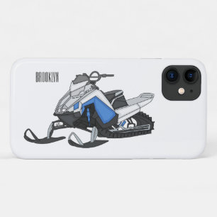 Capa Para iPhone 11 Ilustração de desenho animado Snowmobile
