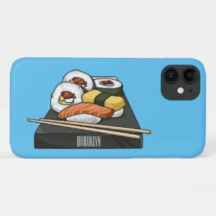 Capa Para iPhone 11 Ilustração de desenho animado Sushi