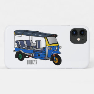 Capa Para iPhone 11 Ilustração de desenho animado Tuk tuk