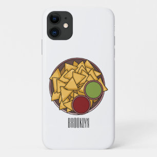 Capa Para iPhone 11 Ilustração de desenho de Nachos