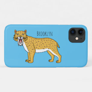 Capa Para iPhone 11 Ilustração de tigre com dentes de Saber