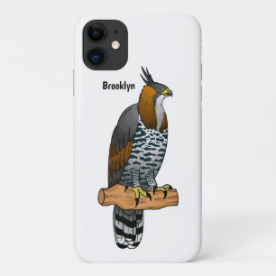 Capa Para iPhone 11 ilustração do desenho animado de aves de águia-orn