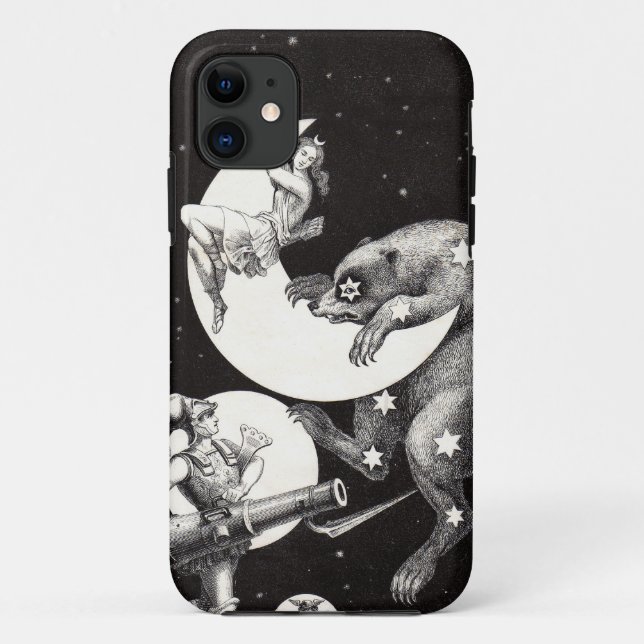 Capa Para iPhone 11 Ilustração Noturna do Deus do Universo da Lua Cele (Verso)