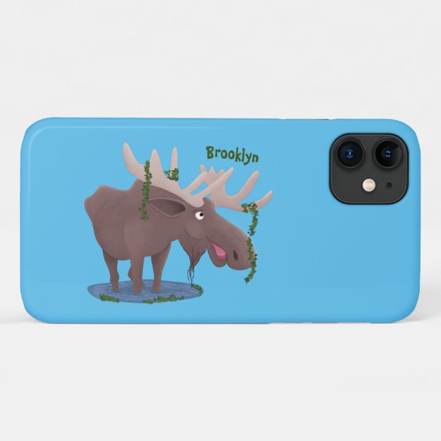 Capa Para iPhone 11 Imagem animada alegre e engraçada (Verso (horizontal))