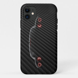 Capa Para iPhone 11 imagem da mudança do carro 3D do carbono do model