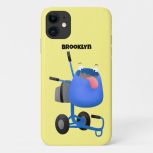Capa Para iPhone 11 Imagem de desenho animado de misturador azul engra