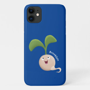 Capa Para iPhone 11 Imagem de desenho animado de sementes felizes e bo