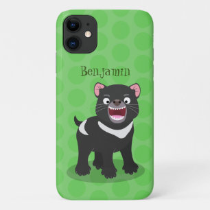 Capa Para iPhone 11 Imagem de desenho animado do demônio da Tasmânia,