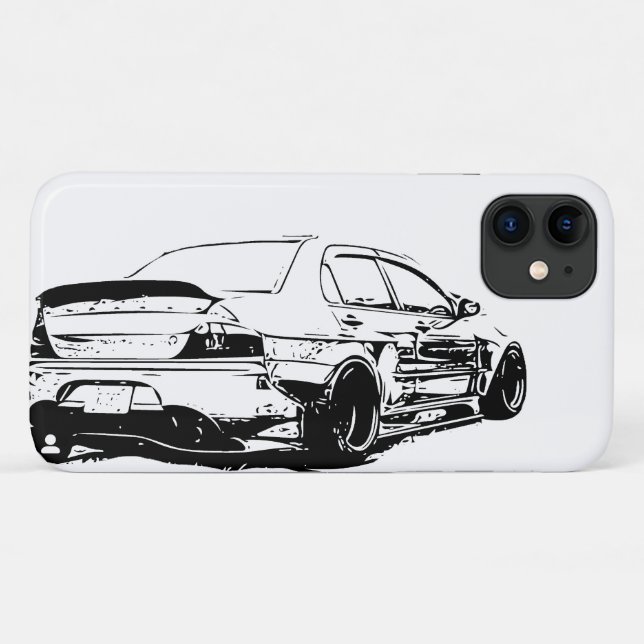 Capa Para iPhone 11 Imagem do vetor de evolução Mitsubishi (Verso (horizontal))