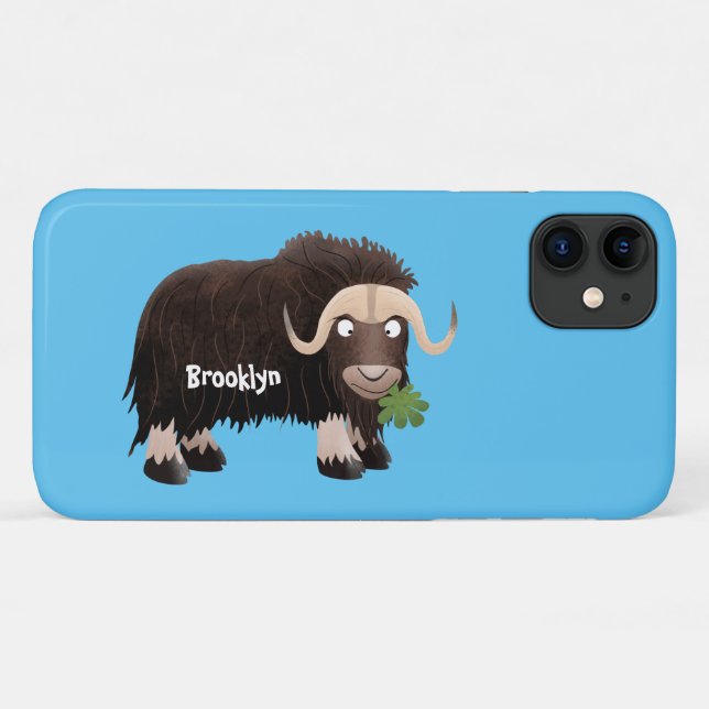 Capa Para iPhone 11 Imagem engraçada de desenho animado (Verso (horizontal))