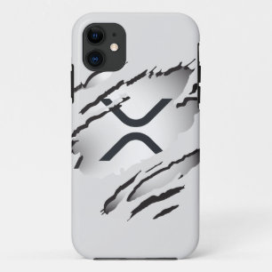 Capa Para iPhone 11  Imagem rasgada do XRP c/ Revelação do logotipo 