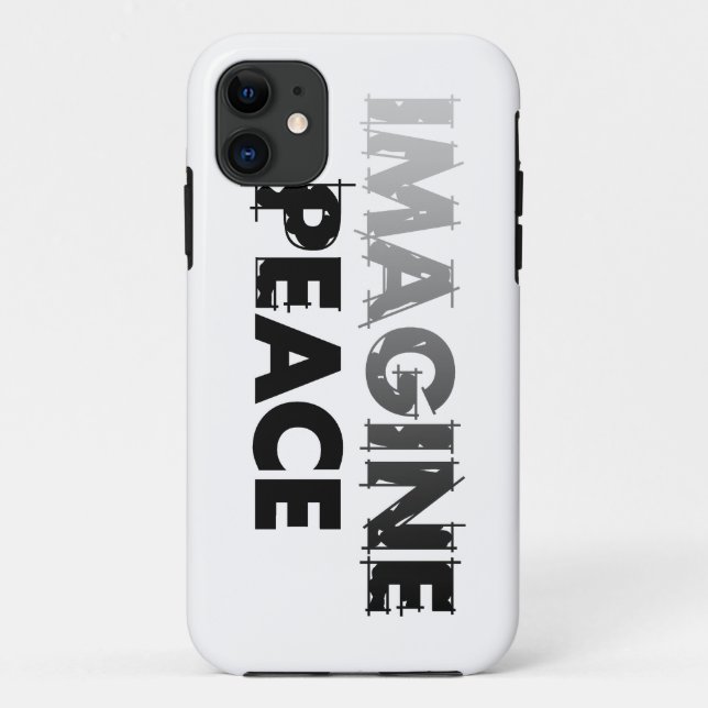 Capa Para iPhone 11 Imagine a Peace V1 (Verso)