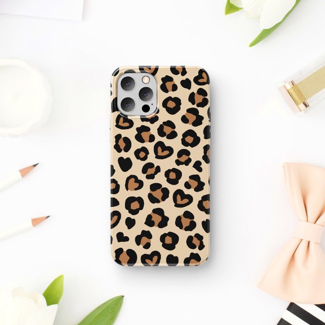 Capa Para iPhone 11 Impressão Animal, Leopardo Castanho, Manchas de Ch (Criador carregado)