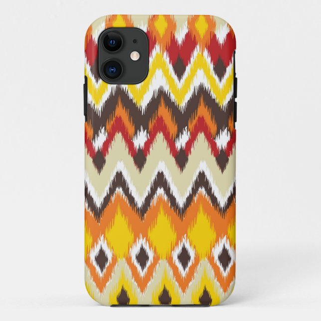 Capa Para iPhone 11 impressão asteca do estilo - brilhante - encaixote (Verso)