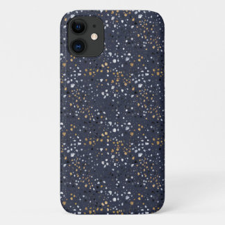 Capa Para iPhone 11 Impressão Bold Terrazzo (Marinho)