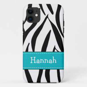 Capa Para iPhone 11 Impressão da zebra do Aqua