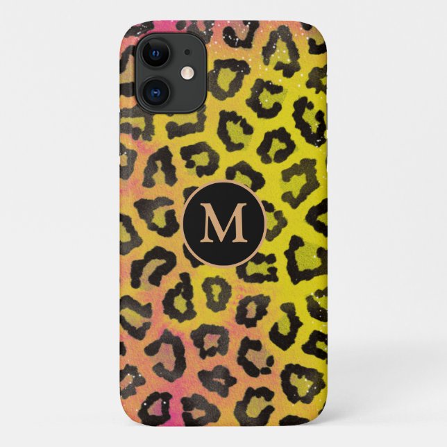 Capa Para iPhone 11 Impressão de Animal Colorida Personalizada (Verso)