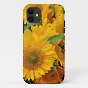 Capa Para iPhone 11 Impressão de girassóis
