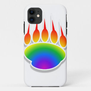 Capa Para iPhone 11 Impressão de Pata do Arco-Íris