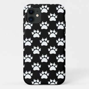 Capa Para iPhone 11 Impressão De Patas Brancas E Padrões De Garras