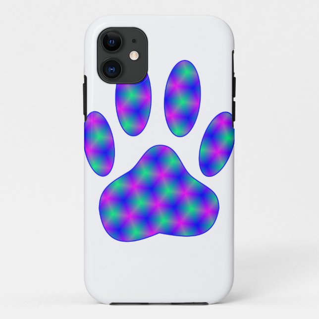 Capa Para iPhone 11 Impressão de Paw Cósmico (Verso)