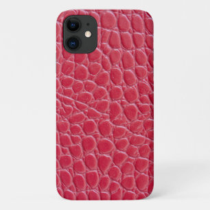 Capa Para iPhone 11 Impressão de pele de crocodilo vermelho