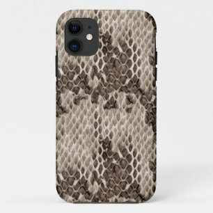 Capa Para iPhone 11 Impressão de Snakeskin do falso