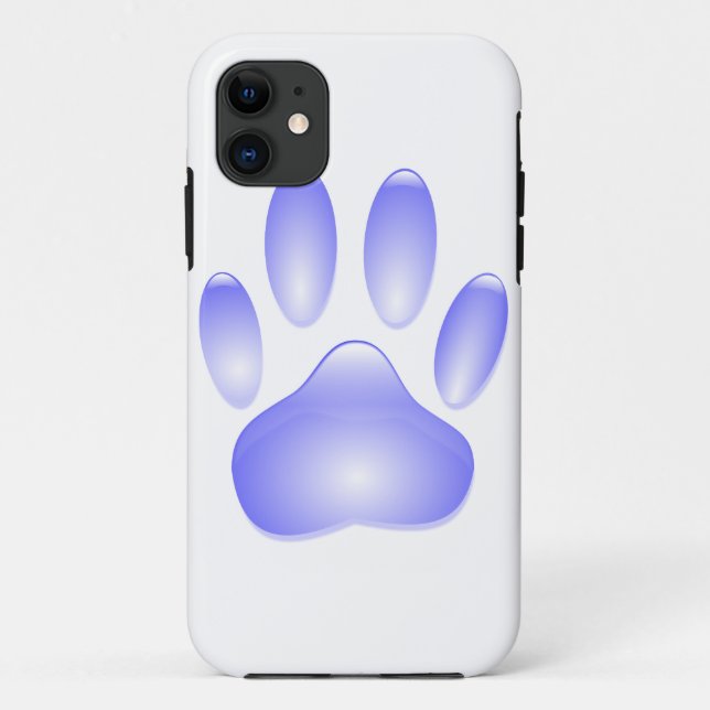 Capa Para iPhone 11 Impressão de Vidro Cachorro (Verso)