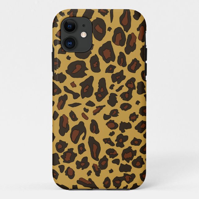 Capa Para iPhone 11 Impressão do leopardo (Verso)