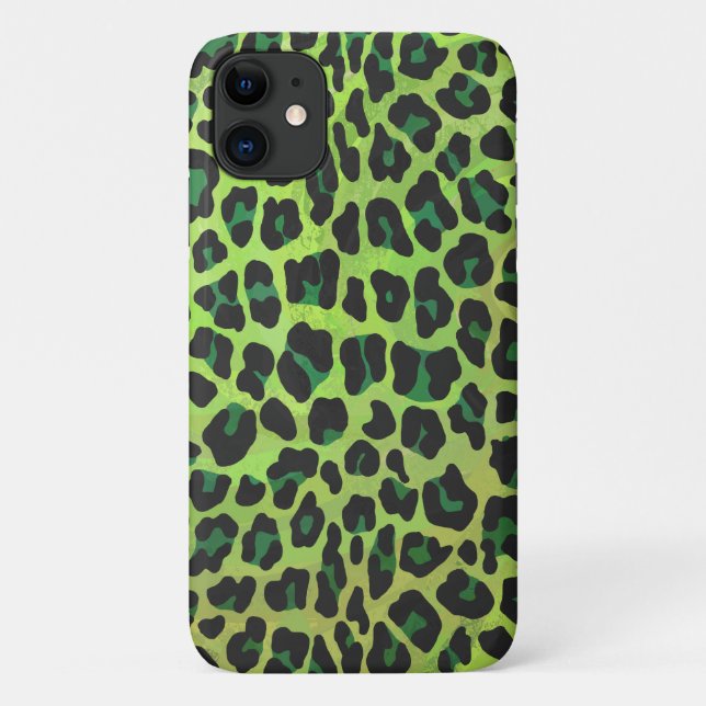 Capa Para iPhone 11 Impressão Leopardo (Verso)