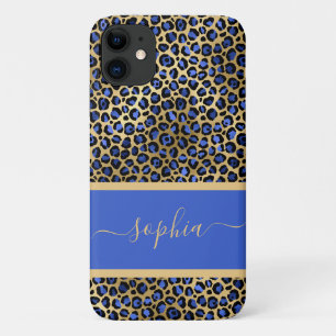 Capa Para iPhone 11 Impressão Leopardo Dourada e Real Moderna Persona