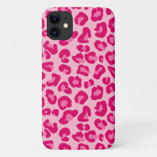 Capa Para iPhone 11 Impressão Leopardo em Pastel Rosa, Rosa Quente e F