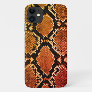 Capa Para iPhone 11 Impressão Realista em Animais de Pele Cobra