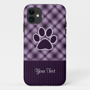 Capa Para iPhone 11 Impressão roxo da pata