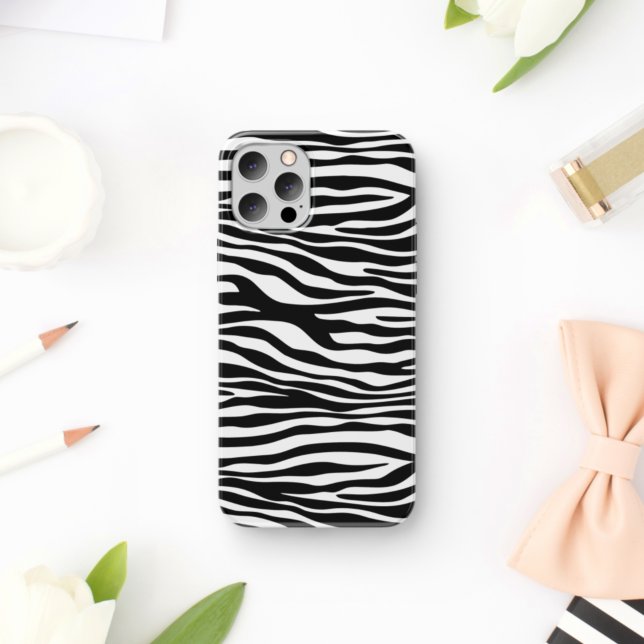 Capa Para iPhone 11 Impressão Zebra, Banhas Zebra, Preto E Branco (Criador carregado)
