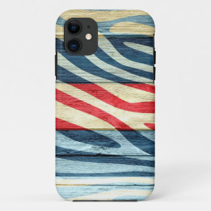 Capa Para iPhone 11 Impressão Zebra na Madeira nº 14