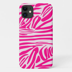 Capa Para iPhone 11 Impressão zebra rosa