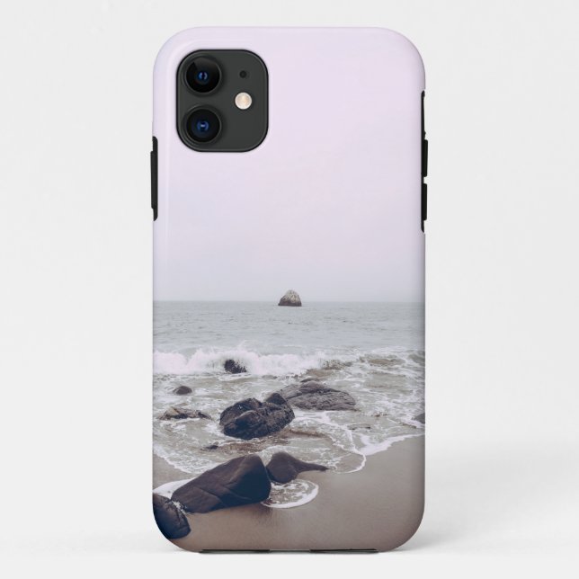 Capa Para iPhone 11 Impressionante Beach View (Verso)