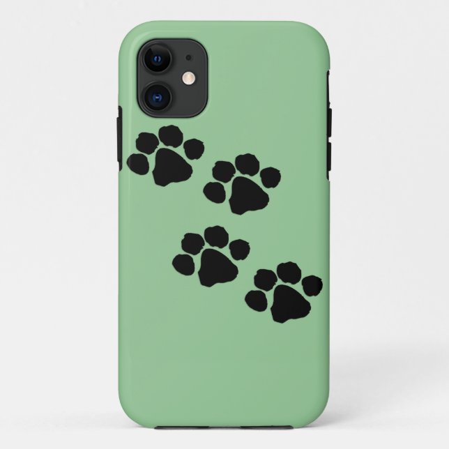 Capa Para iPhone 11 Impressões animais da pata (Verso)