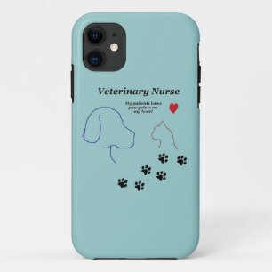Capa Para iPhone 11 Impressões veterinários da Enfermeira-Pata em meu