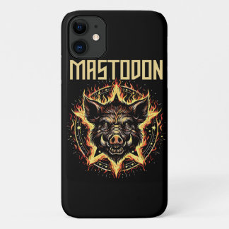 Capa Para iPhone 11 Incêndio do Javali Mastodonte