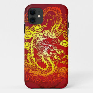 Capa Para iPhone 11 Incorpore o vermelho do fogo do dragão