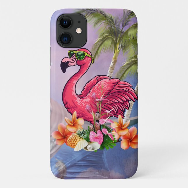 Capa Para iPhone 11 Incrível flamingo (Verso)