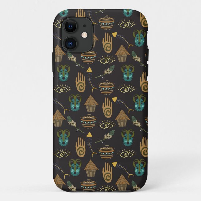 Capa Para iPhone 11 Incrível Padrão Floral (Verso)