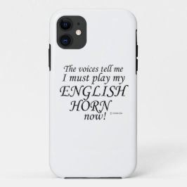Capa Para iPhone 11 Inglês Horn Voices diz que deve jogar