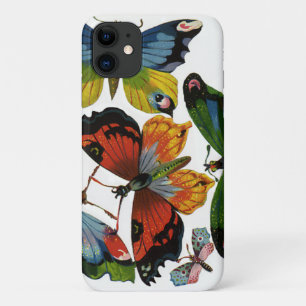 Capa Para iPhone 11 Insetos ou Bugs antigos, Belas Borboletas
