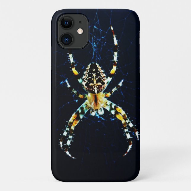 Capa Para iPhone 11 iphcna aranha do jardim europeu (Verso)